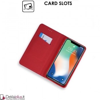 Telone smart magnet atverčiamas dėklas - raudonas (Iphone X/Xs) Telone smart magnet atverčiamas dėklas - raudonas (Iphone X/Xs)